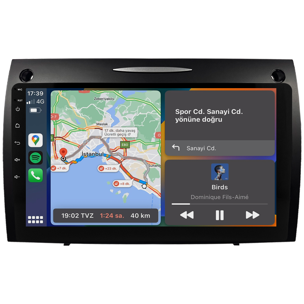 Mercedes Benz SLK Android Multimedya Sistemi (2008-2011) CRV-4863XR