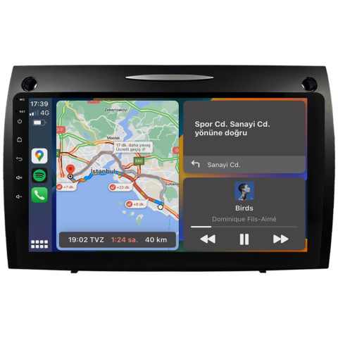 Mercedes Benz SLK Android Multimedya Sistemi (2008-2011) CRV-4863XR