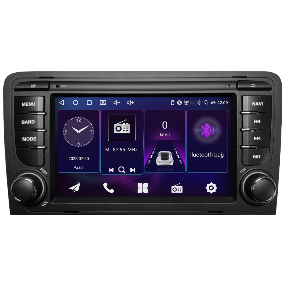 Audi A3 Android Multimedya Sistemi (2005-2012) CRV-4010RD
