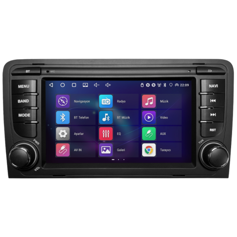 Audi A3 Android Multimedya Sistemi (2005-2012) CRV-4010RD