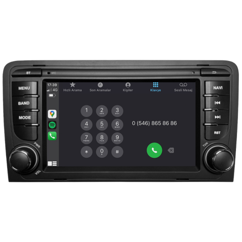 Audi A3 Android Multimedya Sistemi (2005-2012) CRV-4010RD