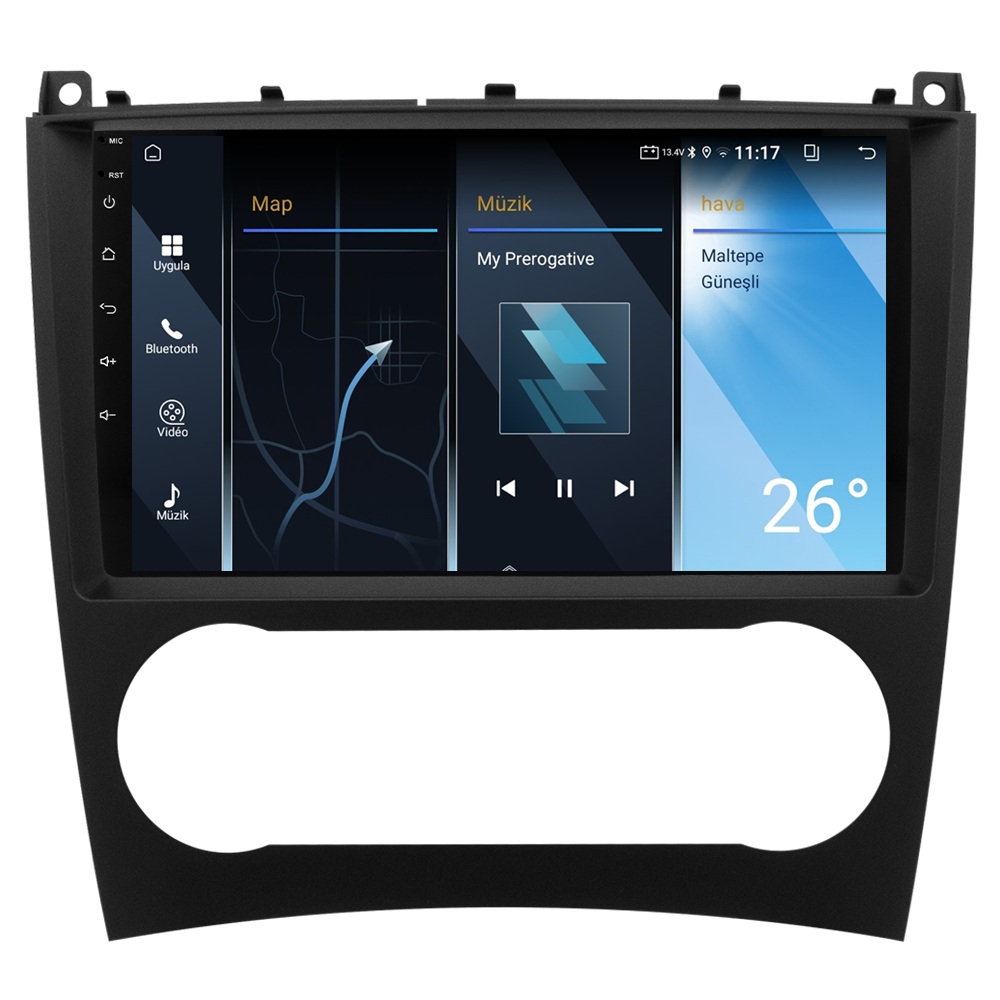 Mercedes C Serisi W203 Android Multimedya Sistemi (2005-2007) CRV-4341XA