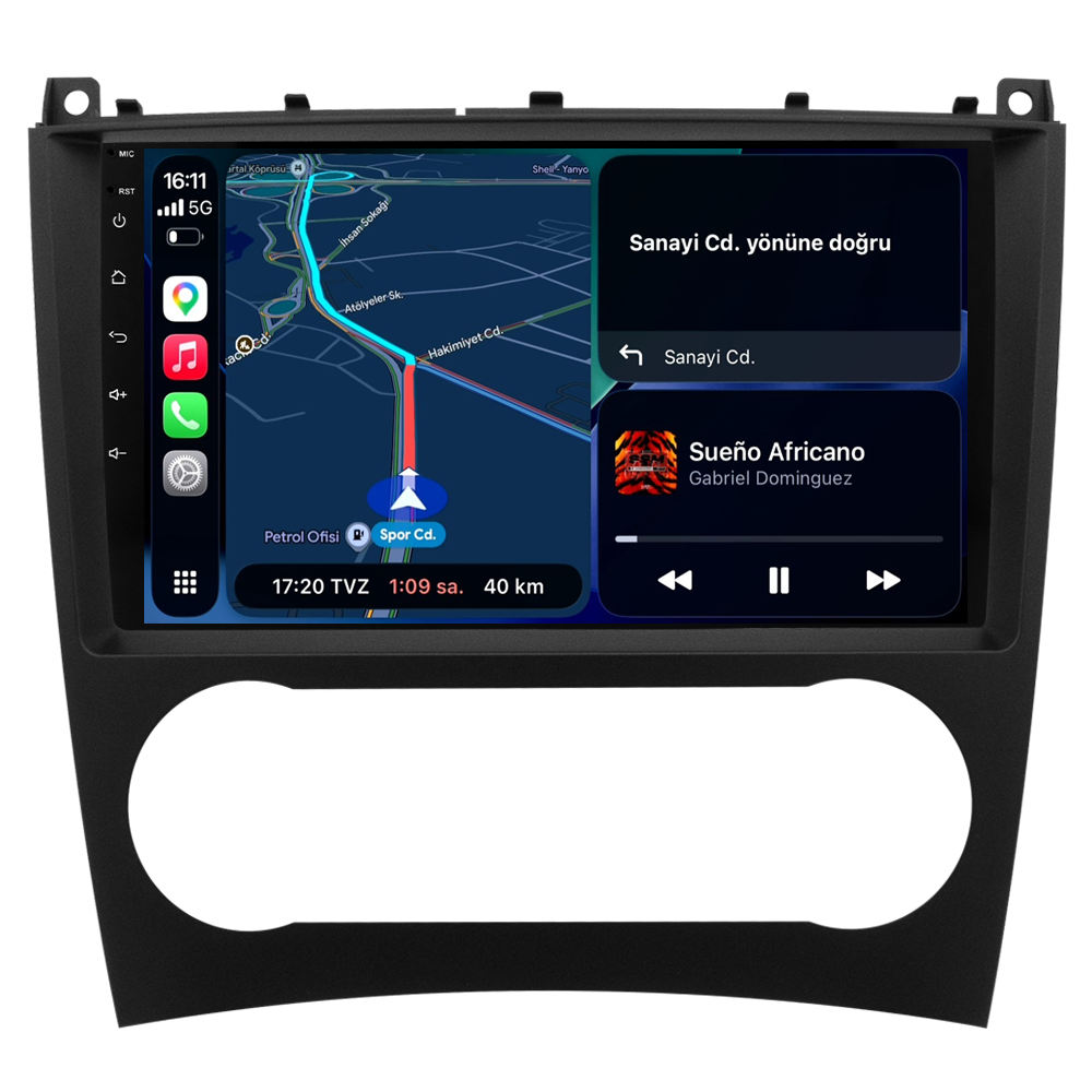 Mercedes C Serisi W203 Android Multimedya Sistemi (2005-2007) CRV-4341XA