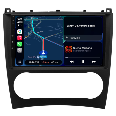 Mercedes C Serisi W203 Android Multimedya Sistemi (2005-2007) CRV-4341XA