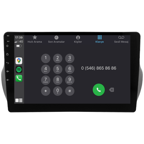 Citroen Nemo Android Multimedya Sistemi (2009-2019) CRV-4865XAA