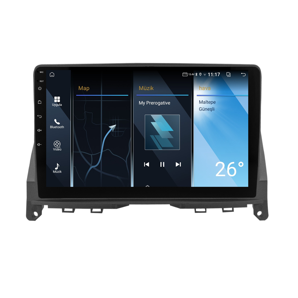 Mercedes C Serisi W204 Android Multimedya Sistemi (2005-2011) CRV-4352XA