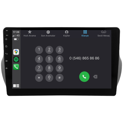 Citroen Nemo Android Multimedya Sistemi (2009-2019) CRV-4865XR