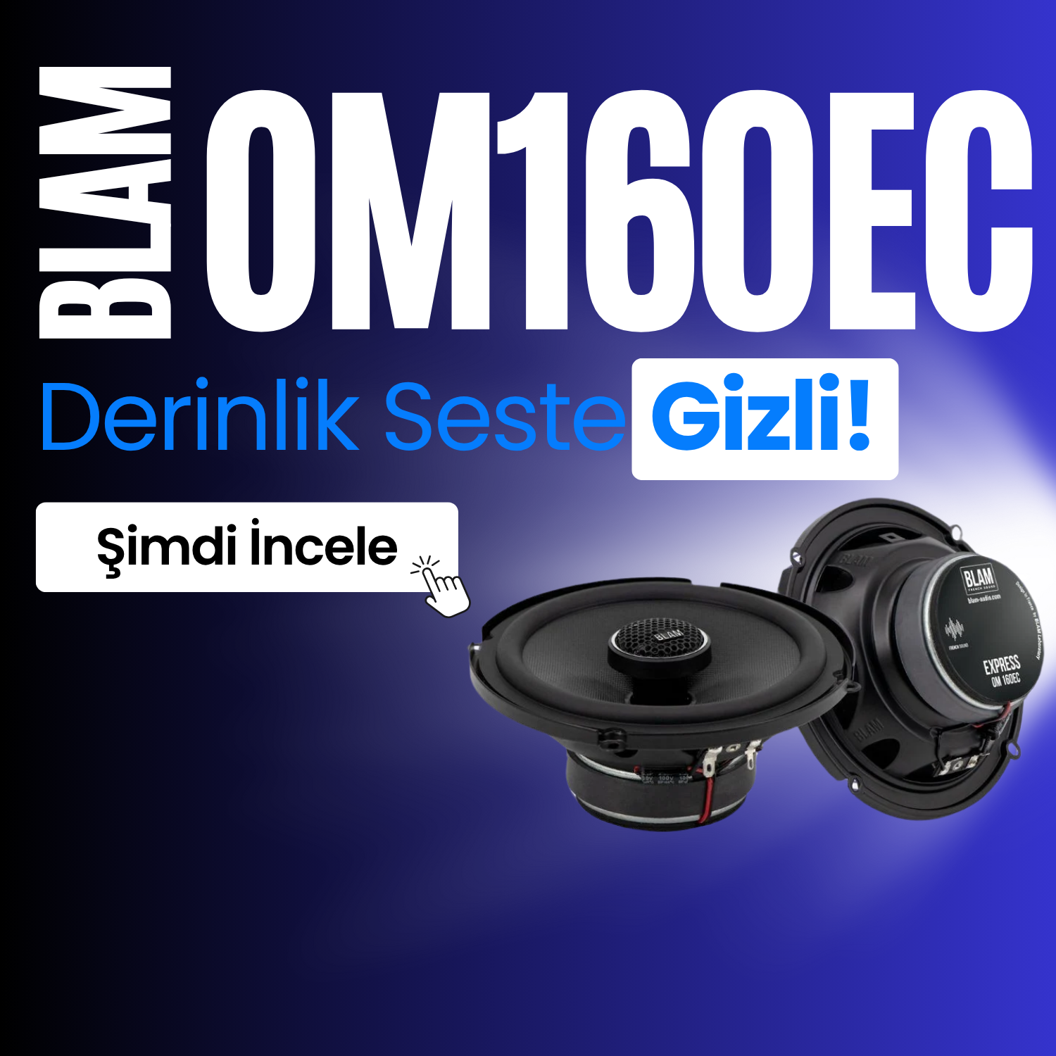 BLAM OM160EC Koaksiyel Hoparlör 16cm