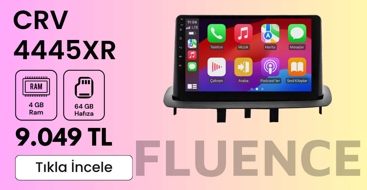 Renault Fluence Android Multimedya Sistemi 